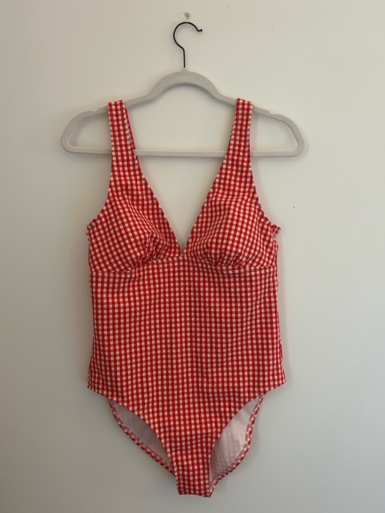 Shade & Shore Other - Shade & Shore Target Red Gingham One Piece Swimsuit — Size M — Like New